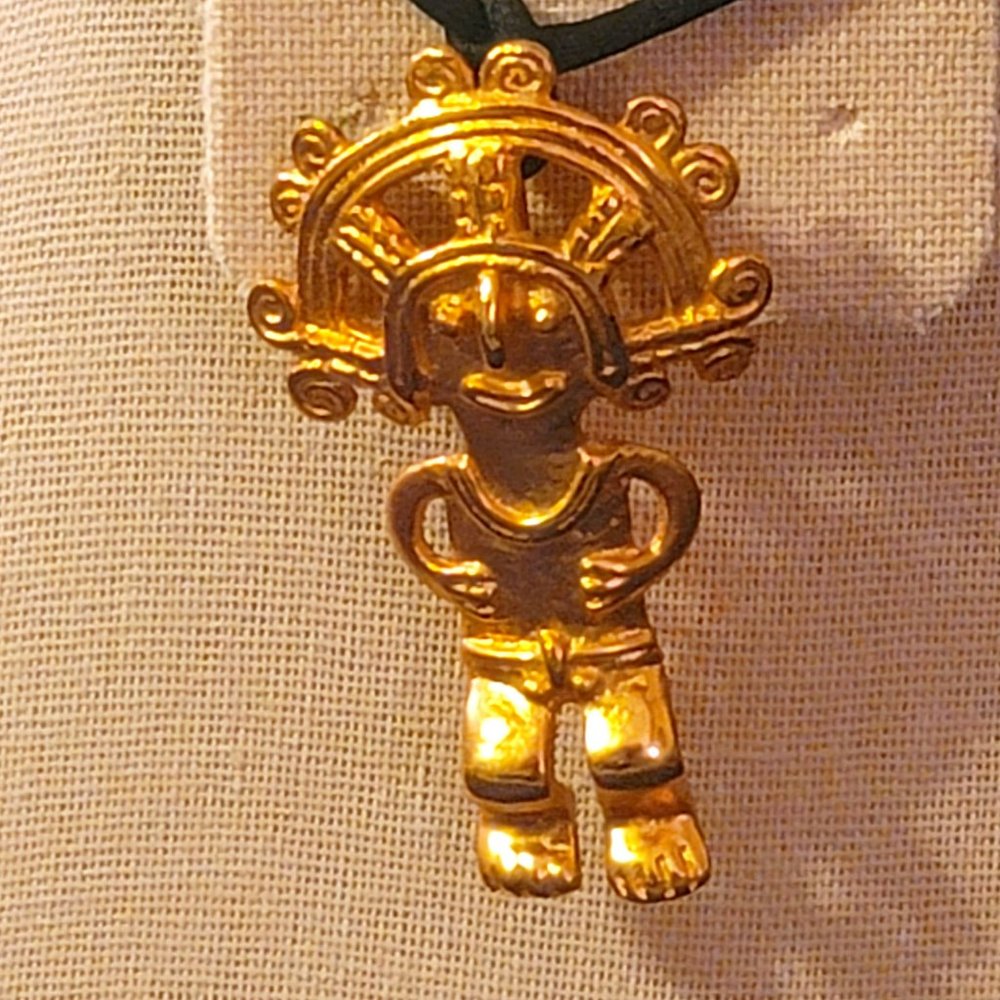 Vintage Collectable ALVA STUDIOS ‘Batabob of Mayan times’ brooch